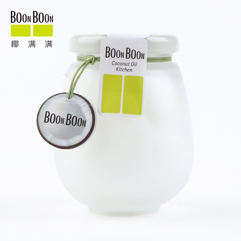 boonboon泰国原装进口 230ml冷榨初榨椰子油食用油烘焙
