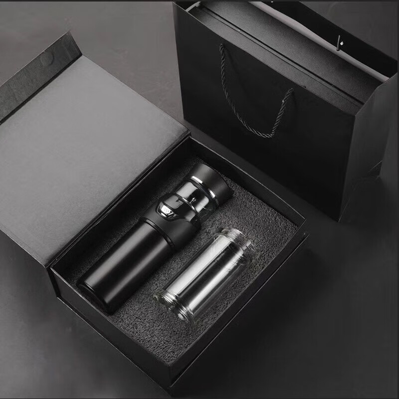 winterpalace 茶水分离杯男士便携保温杯高档泡茶杯子玻璃水杯定制 双