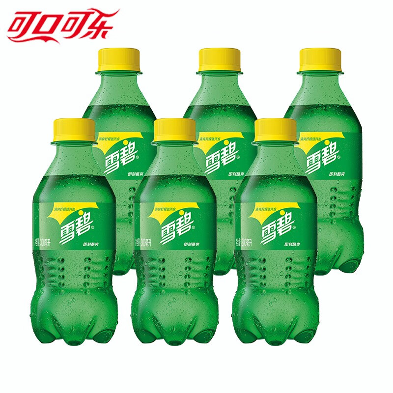 cola)300ml*6瓶迷你小瓶装可乐汽水雪碧组合夏日饮品 雪碧300ml*破 