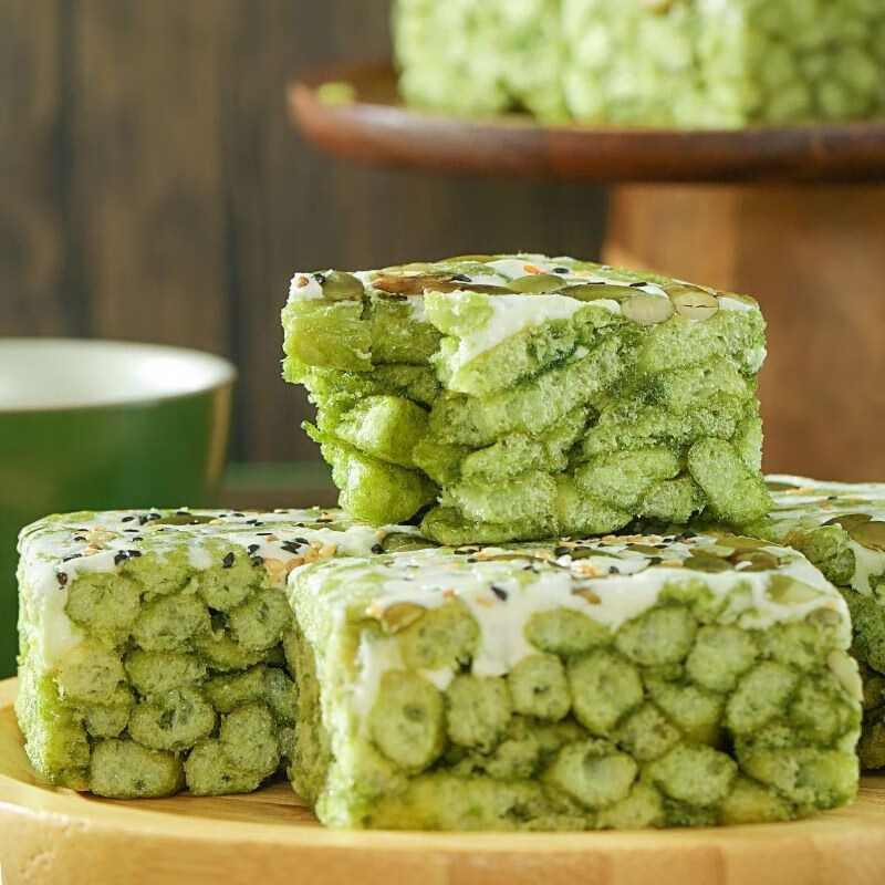 龙一食代青汁奶盖五蔬沙琪玛五种绿色蔗糖独立包装解馋健康速食休闲