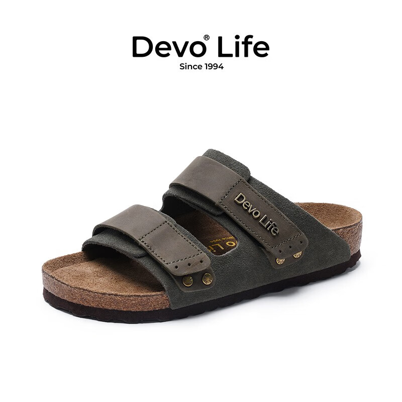 Devo Life������ľ��ЬŮ����Ьʱ��ħ�����⴩�ļ�����һ������Ь23014 ���̷���Ƥ/�������Ƥ 38 ��������Сһ�룩