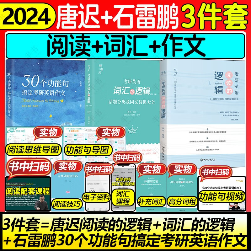 2024石雷鹏作文30个功能句搞定考研英