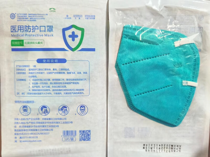 【厂家直营】豫北成人儿童一次性医用防护口罩四层环氧灭菌独立装 [50