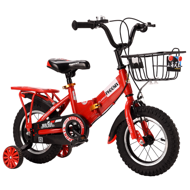 凤凰14寸儿童自行车价格走势，陆巡中国红风格持久畅销