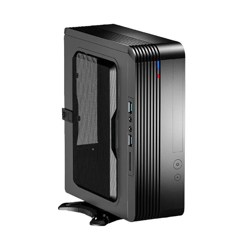 GAMEMAX 游戏帝国 小灵越 ITX MINI-ITX机箱 半侧透