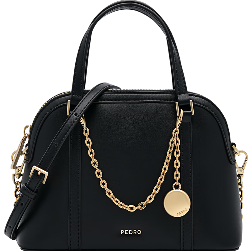 pedro手提包23秋季新款女包拉链式单肩斜挎贝壳包pw255210040生日礼物