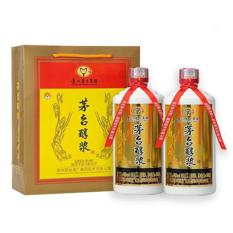 贵州茅台集团 茅台醇浆封藏珍藏v90 酱香型53度白酒500ml*2瓶礼盒装