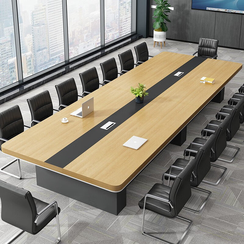 轶派家具大型会议桌长桌20人办公桌椅组合会议室开会办公桌简约现代