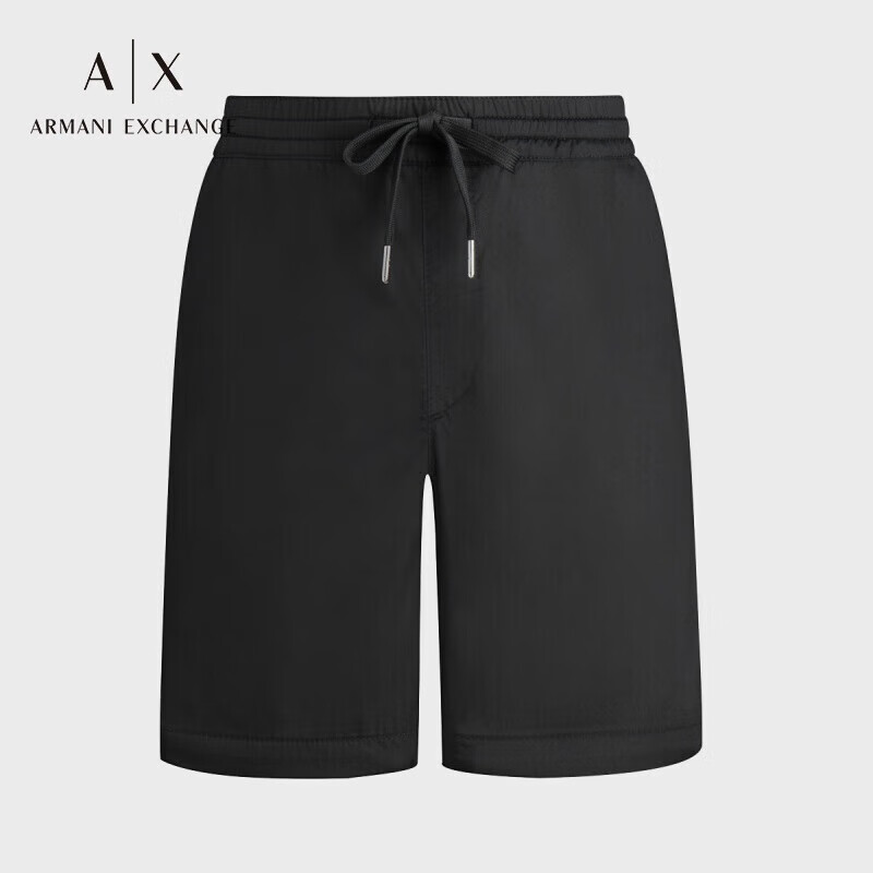 阿玛尼armani exchange【礼物】ax男士徽标休闲短裤