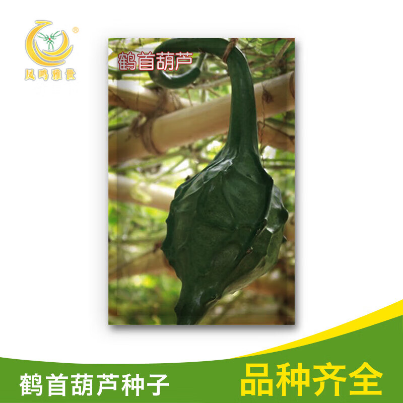 澈鑫驰鹤首葫芦种籽文玩长柄狼牙棒葫芦种子家庭阳台盆栽观赏葫 鹤首