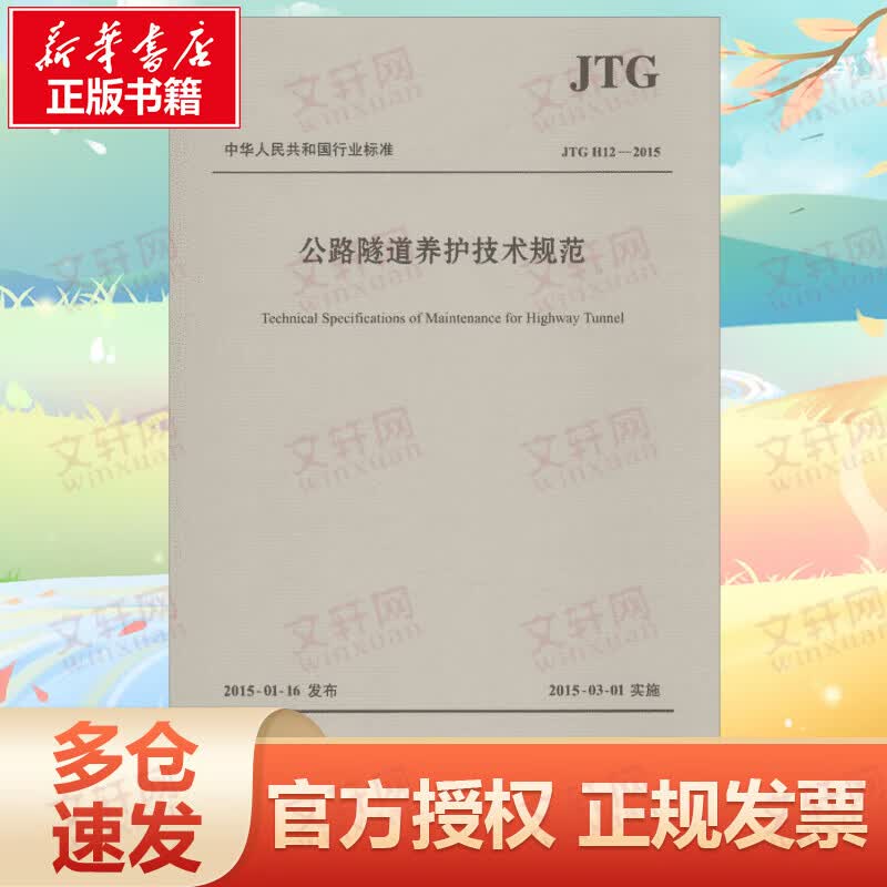 公路隧道养护技术规范:JTGH12-2015