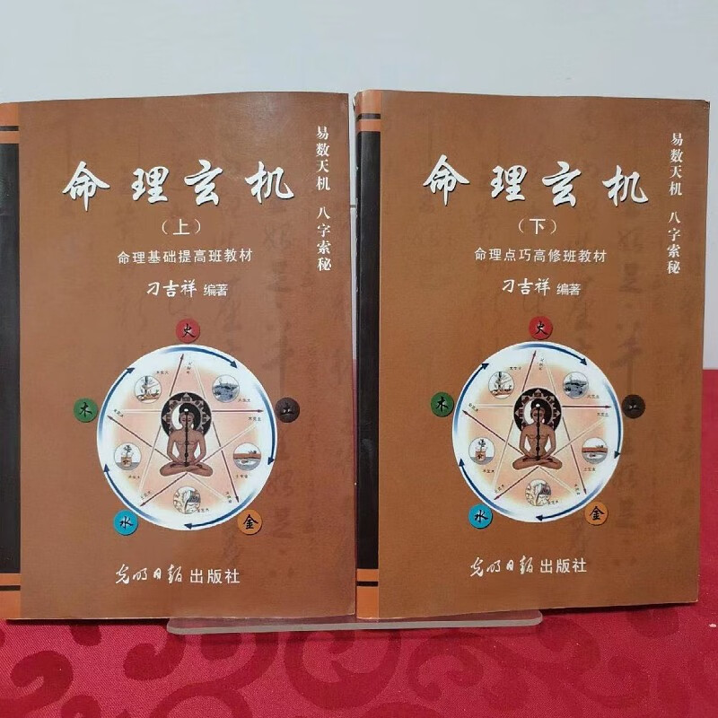 原版旧书9品 命理玄机上下两册合售 张少林 著 光明日报出版社 32开本 32开本