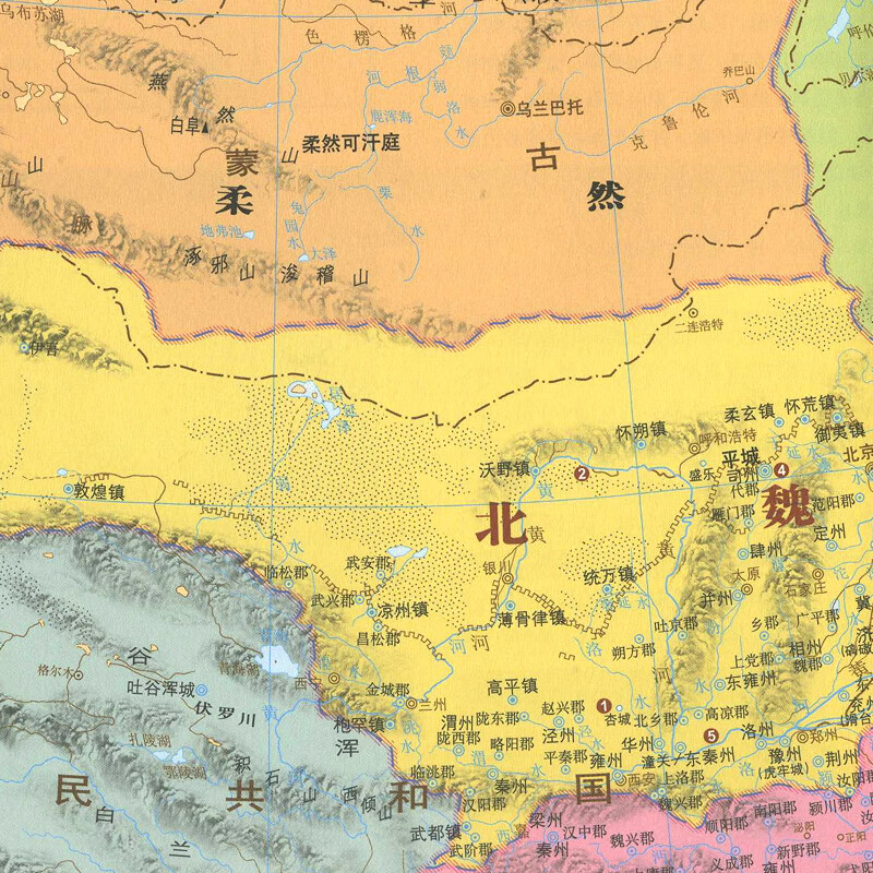 2023新版 南北朝地图 图说中国历史 地图上的中国史 历史疆域版图