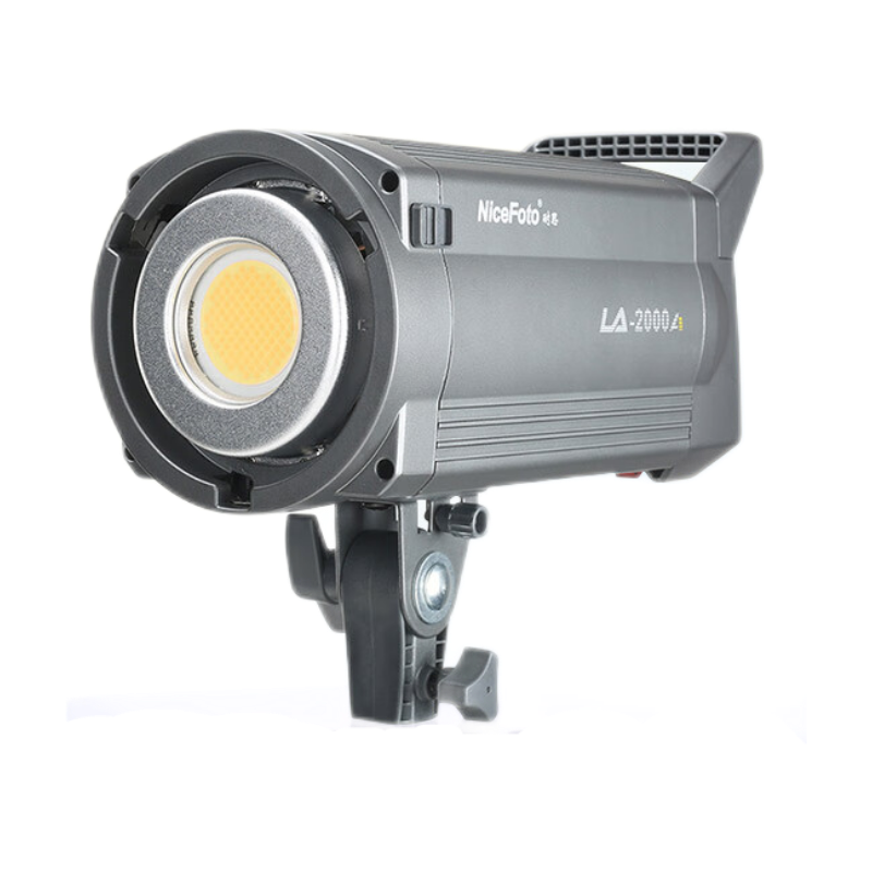 NiceFoto耐思LA-2000A/B電影級(jí)高顯色補(bǔ)光燈可調(diào)色溫直播燈led影視燈拍攝視頻錄像婚紗兒童攝影柔光常亮燈 主燈：200W深拋箱單燈套裝（雙色溫）