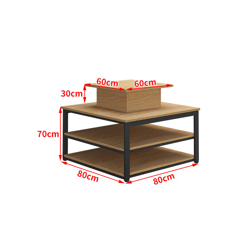 芝易中岛展示柜异形发光展台中岛台中岛柜展示柜超市堆头面包货架服装