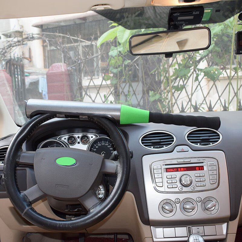 安邦 棒球锁 方向盘锁 汽车防盗锁 车把锁 通用车头锁 电动汽车方向盘防盗锁 草绿色高性价比高么?