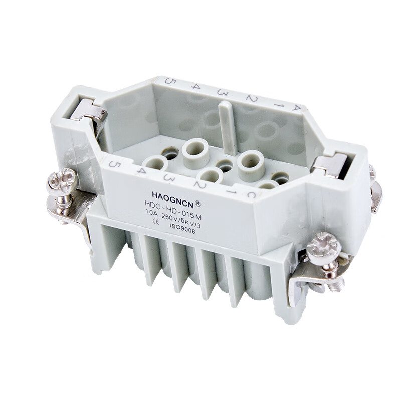 haogncn15芯 重载连接器 hdc-hd-015 10a 冷压接头航空插头 热流道接