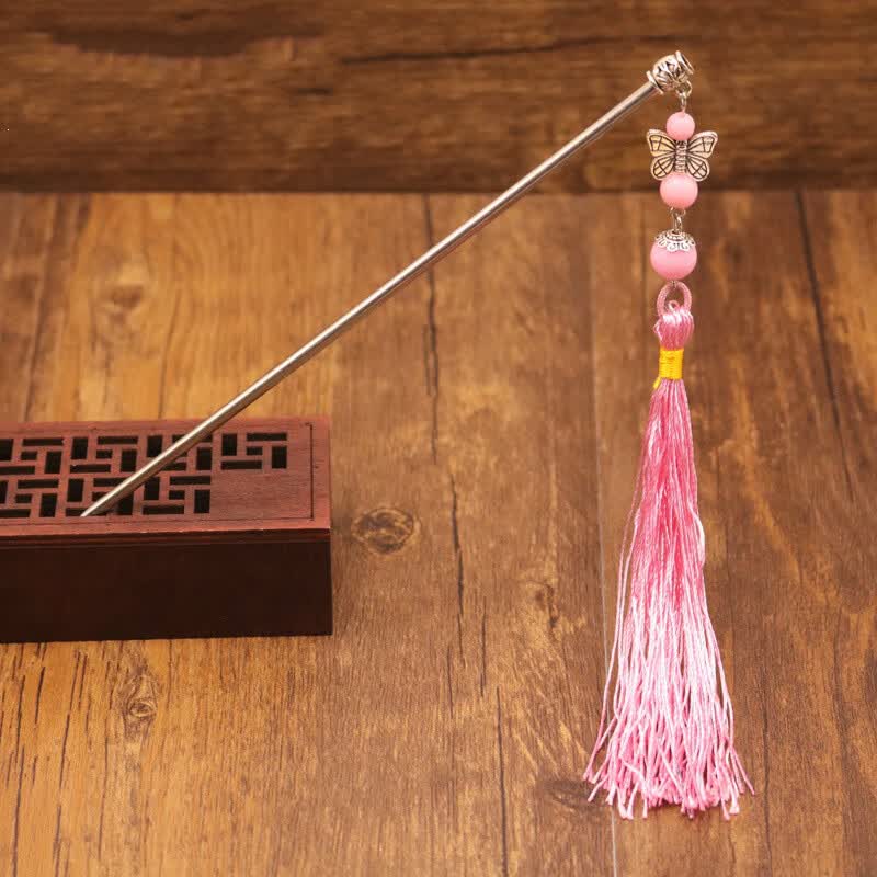 古典盘发簪子长流苏步摇复古民族风古代优雅头饰古装发钗中式发饰