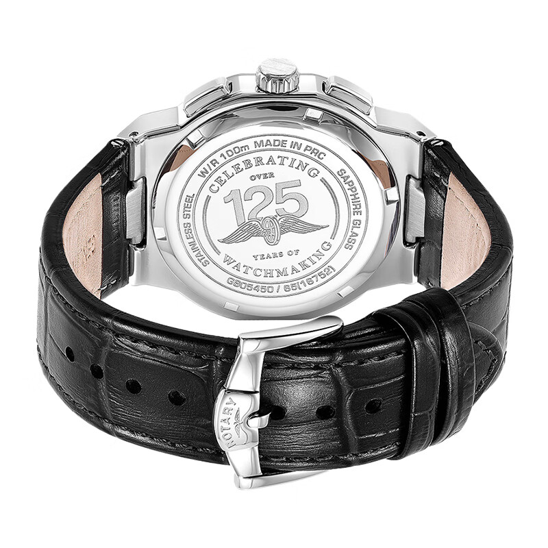 劳特莱（Rotary） 英国 摄政王系列欧美表三眼表盘进口石英男士手表男表生日礼物 GS05450/65