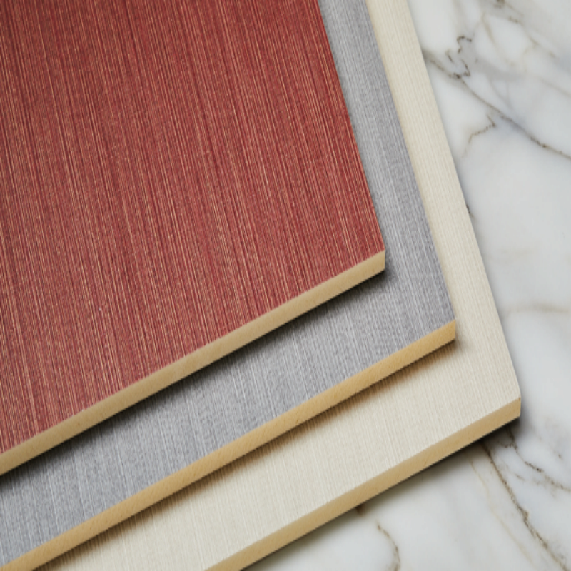 护墙板竹木纤维木饰面板集成墙板镜面室内 竹木纤维实芯木饰面5mm厚度