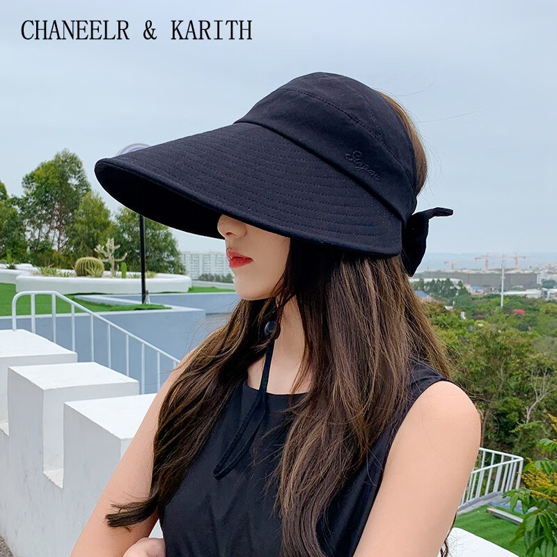 CHANEELR & KARITH防晒帽遮阳帽子女2026新款户外休闲遮阳防晒防紫外线百搭款太阳帽 卡其