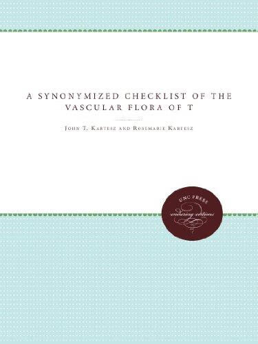 预订synonymized checklist of the vascular flora of t
