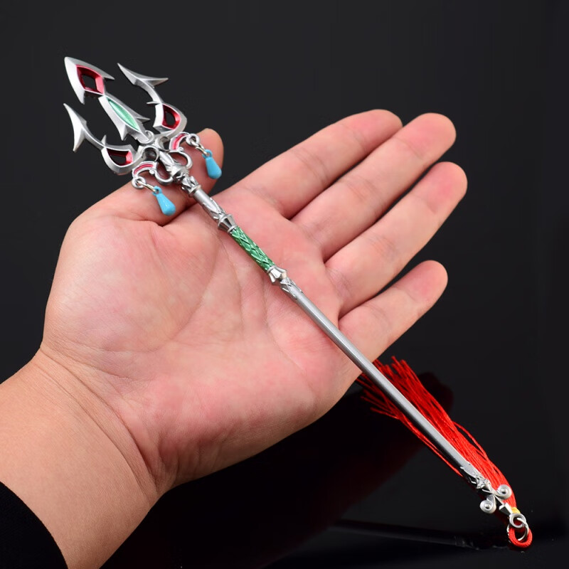 绿野客塞尔达传说周边林克光鳞之合金摆件22cm 光鳞之枪22cm  展架