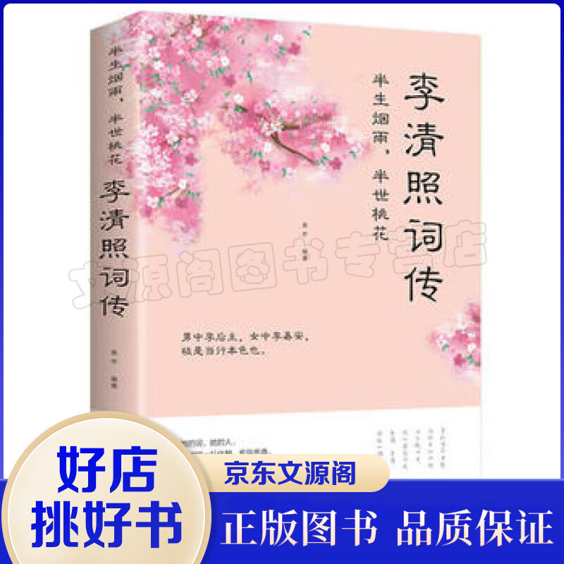 李清照诗词集全集 词传半生烟雨 半世落花 古代诗歌古诗词大会 中国古诗词鉴赏辞典 古典文学人物传记