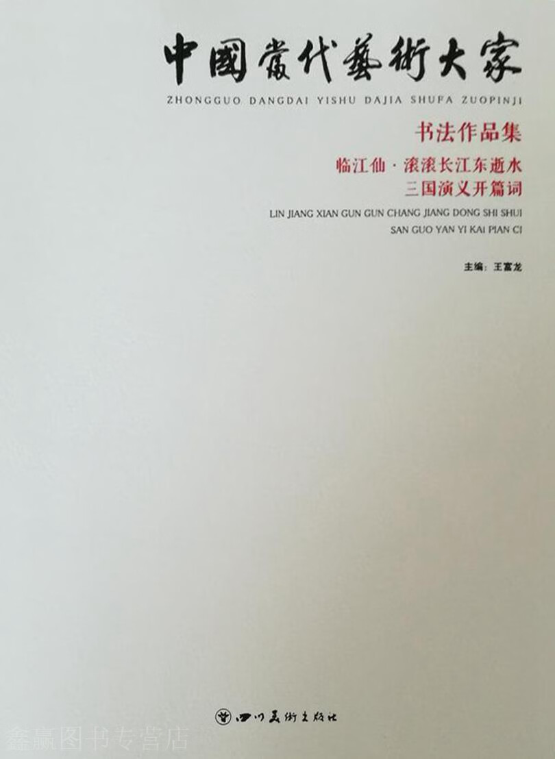 中国当代艺术大家书法作品集,王富龙,四川美术出版社,9787541070334