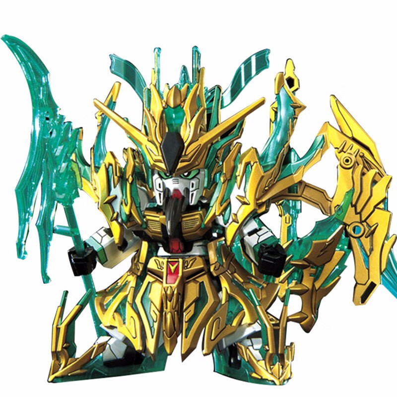 万代(bandai)sd 高达三国创杰传2 拼装模型玩具 8cm sd34 武圣关羽