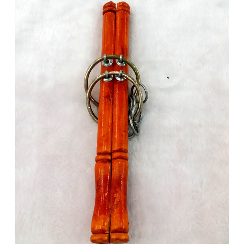 元族新疆乐器 萨巴依维吾尔族红色双棍纯手工制作舞蹈演出道具