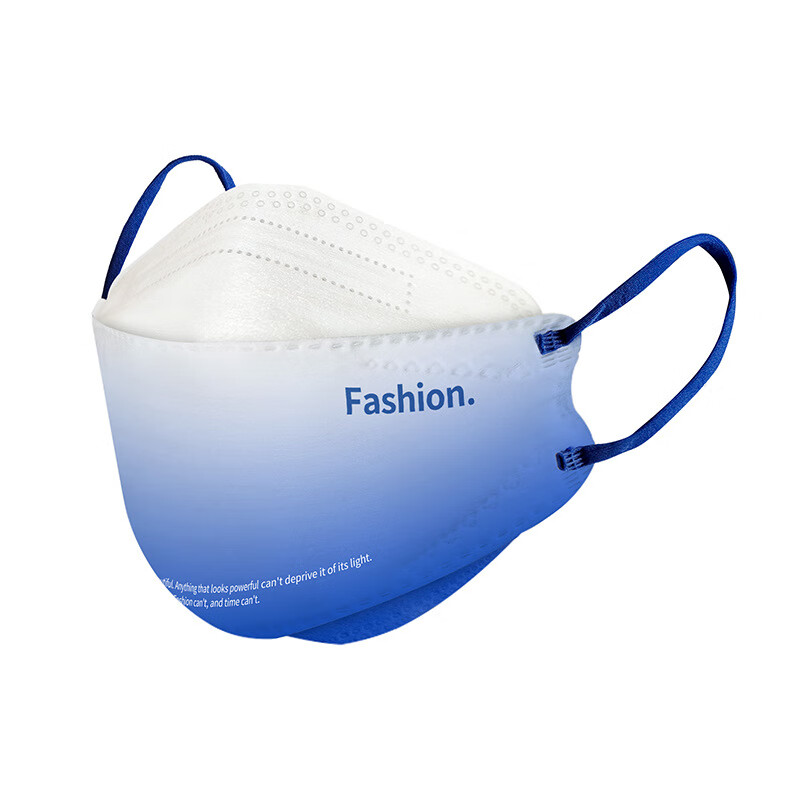 舒美佳 克莱因蓝kf94一次性口罩3d立体男女冬季四层防护个性渐变高