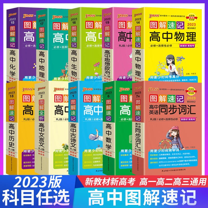 2023新】绿卡图解速记高中英语词汇必备3500词乱序版小本高考英语必备词汇速记基础知识手册高考单词高一高二三高中英语单词工具书