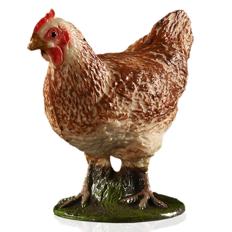 仿真牧场动物模型玩具套装农场家禽宝宝认知启蒙儿童生日礼物 黄母 