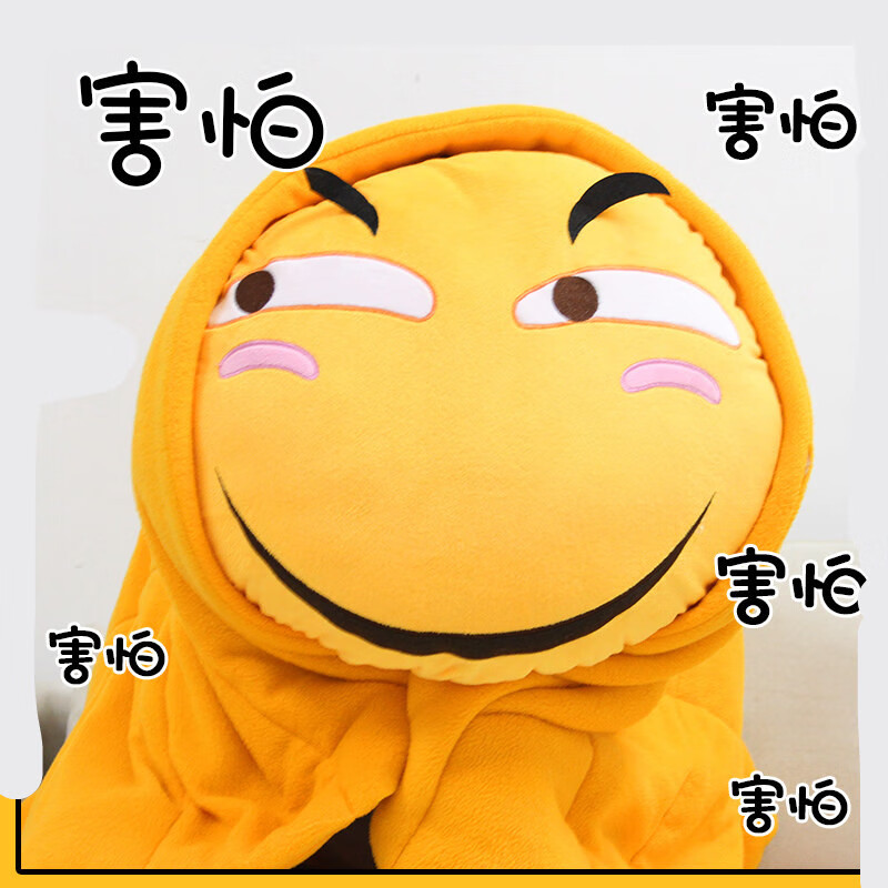 璐念宅电舍滑稽抱枕斜眼坏笑靠枕恶搞表情包毛绒公仔头