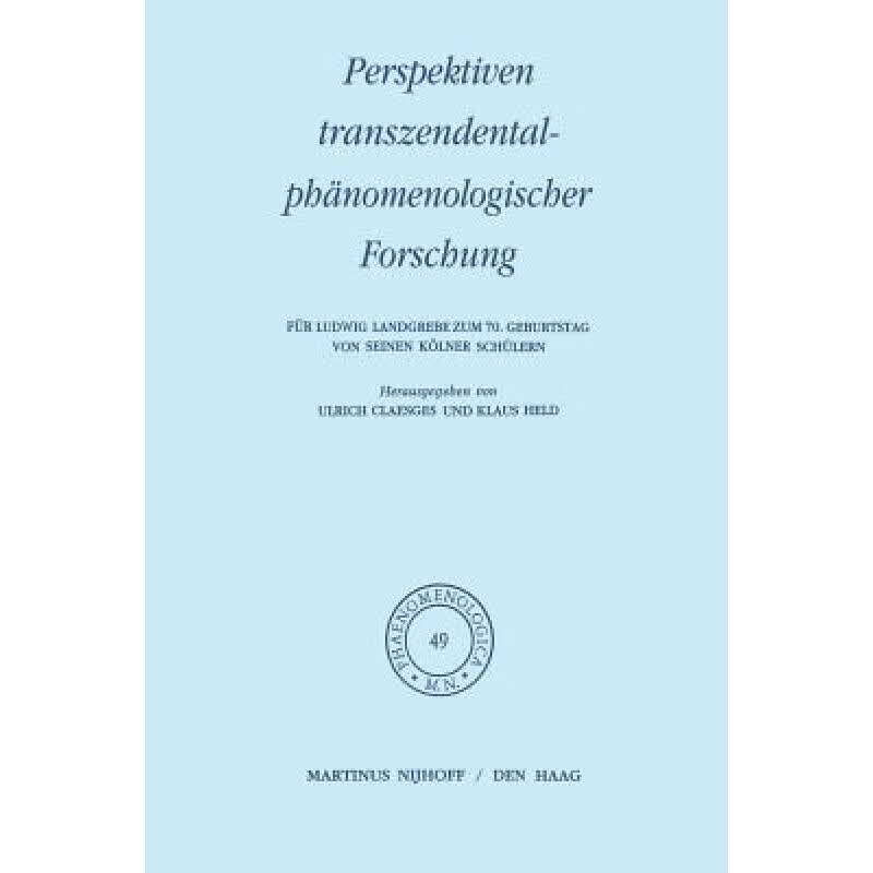 预订 Perspektiven transzendentalphanomenologische...