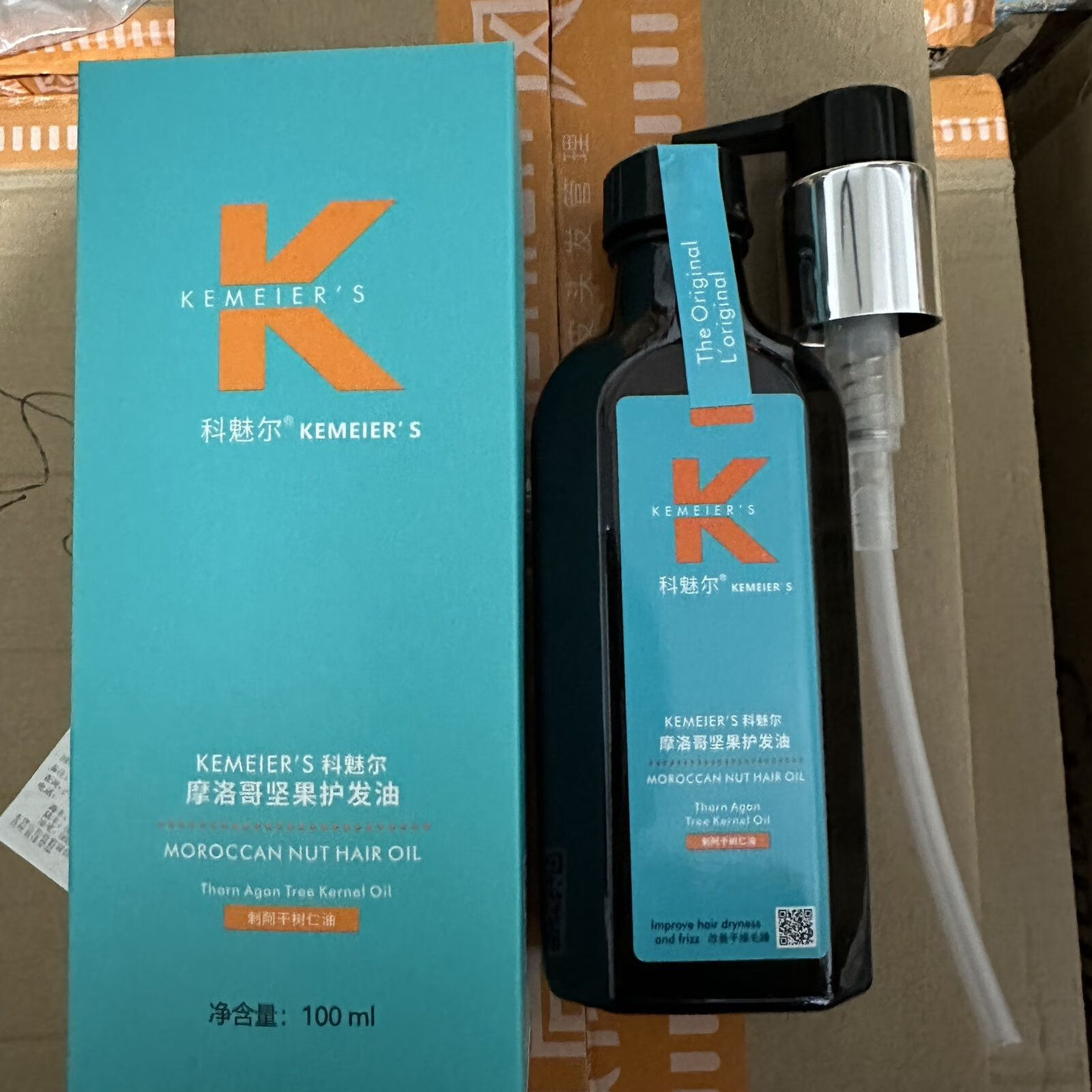 韩婵科魅尔护发精油坚果护发油柔顺发质护发精油 100ml 一瓶