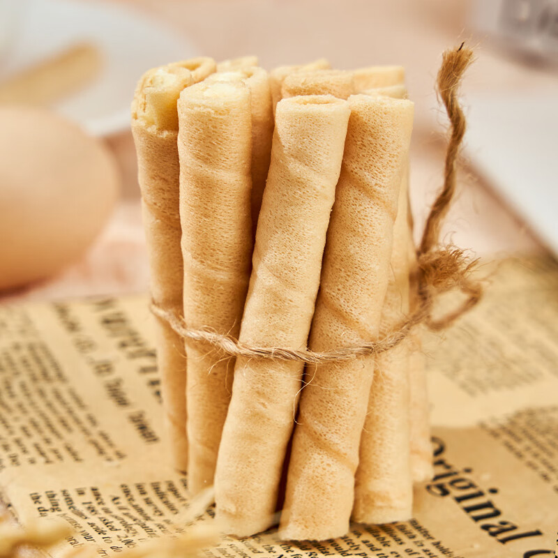 品香园椰子蛋卷168g*1盒装海南特产早餐饼代餐休闲办公网红小零食