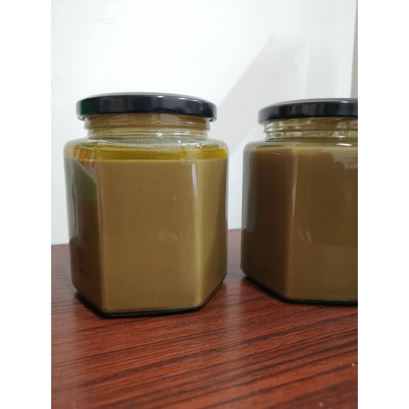 虎钢馋1瓶  麻酱 纯芝麻酱 不掺假 麻汁 火锅蘸料 河北衡水枣强