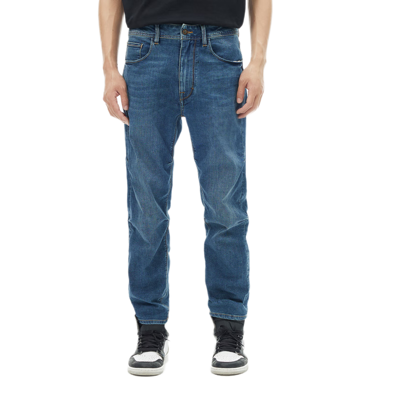 ABLE JEANS【直筒滑板褲】男裝寬松彈力水洗潮流復(fù)古百搭牛仔褲男褲子 復(fù)古天晴藍(lán) 33 /32