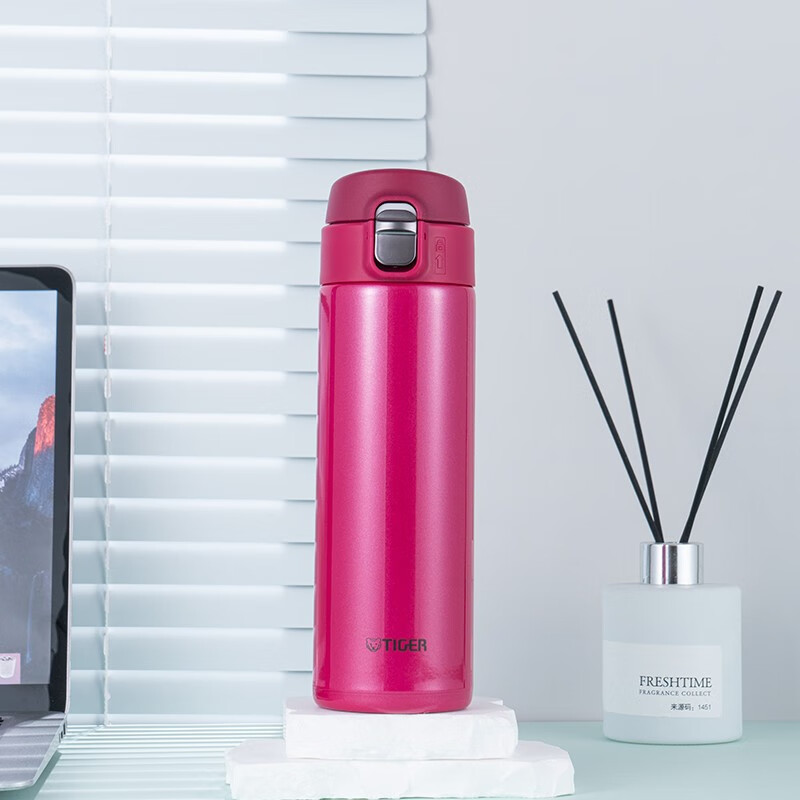 虎牌(tiger) 保温杯男女水杯茶杯一键开启弹盖杯不锈钢车载杯mmj-a48c