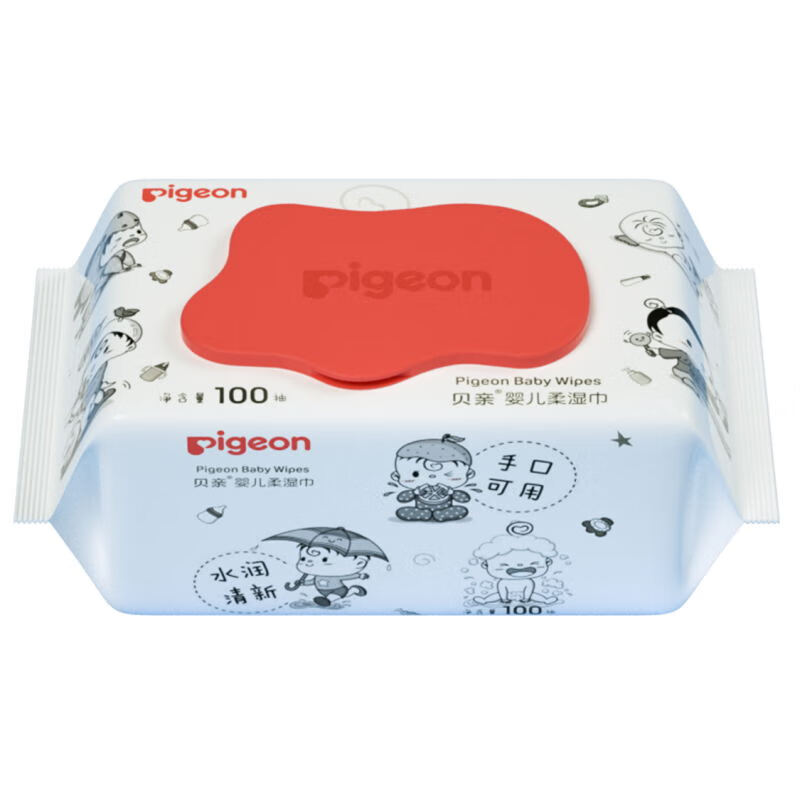 贝亲（Pigeon）婴儿柔湿巾100片装 单包 KA66