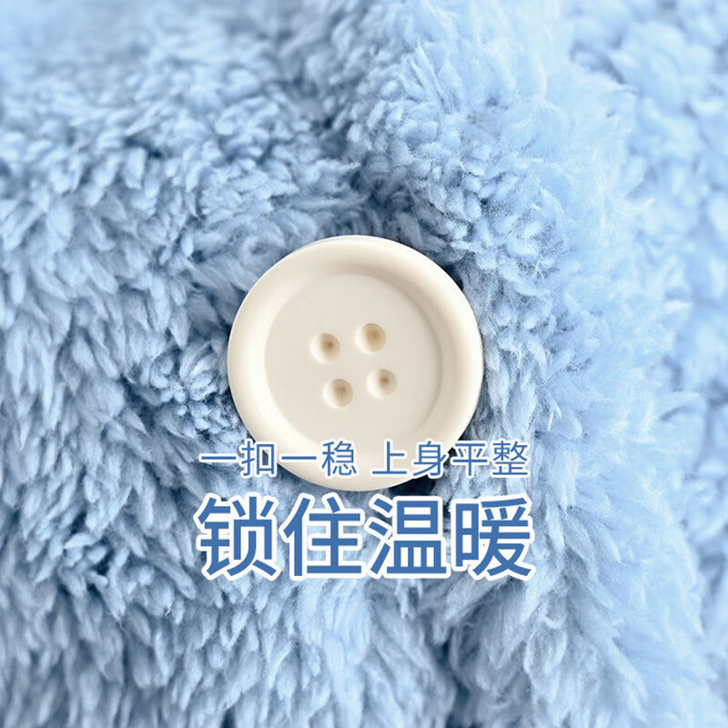 宝娜斯珊瑚绒睡衣女冬季加厚加绒卡通少女草莓小鸭长款睡袍居家服 玉桂狗睡袍 均码 (适合80-160斤)