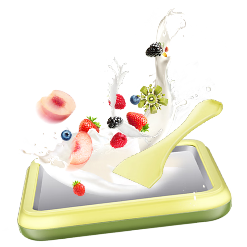 荣事达（Royalstar）炒酸奶机 炒冰机 冰淇淋机器儿童家用自制DIY酸奶机炒冰板炒酸奶网红制冰神器CBJ06S绿色