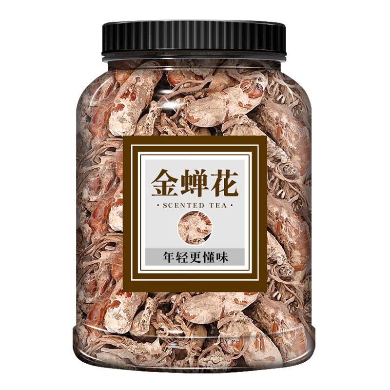 金蝉花中药材500g蝉花虫草婵花知了花金蚕花泡酒 金蝉花100g