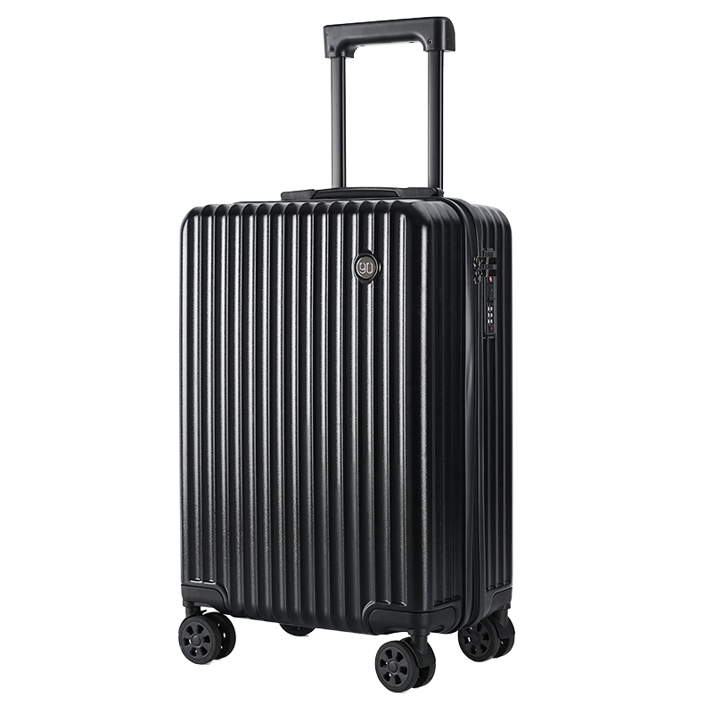 90分行李箱拉杆箱大容量旅行箱密码箱24英寸轻音万向轮托运箱黑色