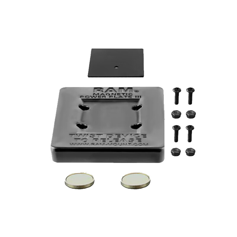 ram车载电子狗磁吸固定支架 行车记录仪适用 汽车前挡玻璃吸盘固定