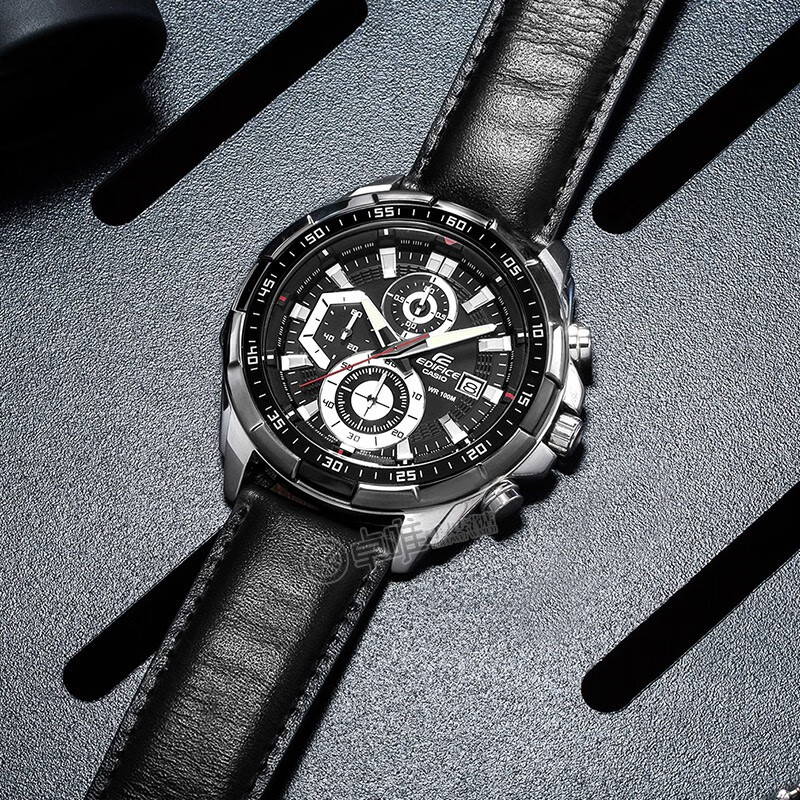 卡西欧(casio)手表 edifice系列石英运动防水男表 efr-539l-1a