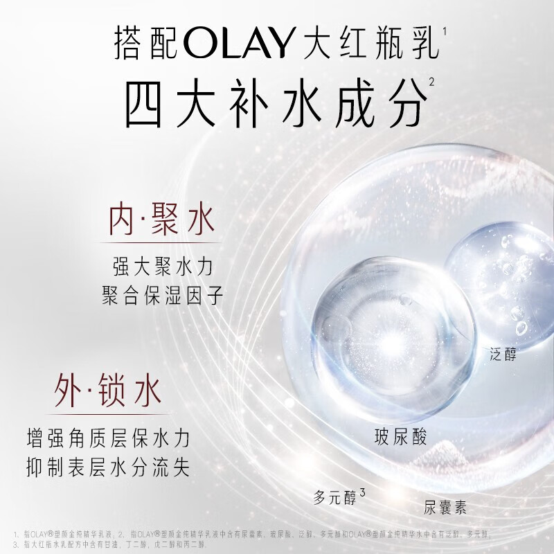玉兰油（OLAY） 爽肤水女新生大红瓶精华水补水保湿抗皱紧致滋润细滑肌肤化妆水 大红水250ml+50ml*2（共350ml）