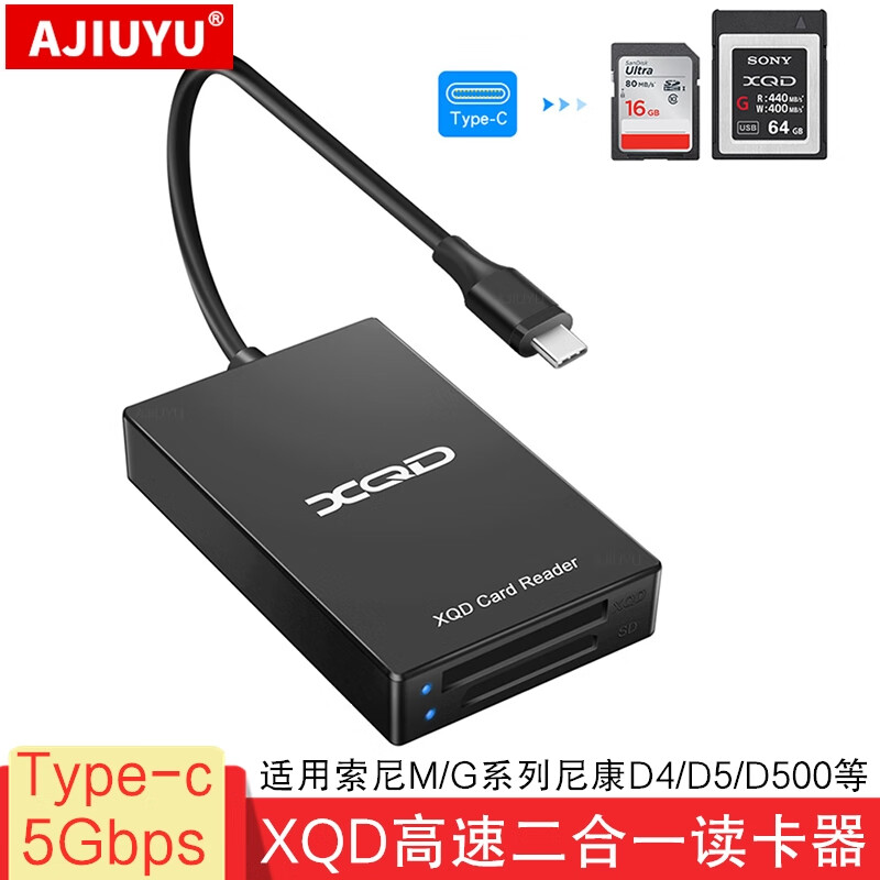 AJIUYU XQDUSB3.1TF๦Type-c῵D4/D5G/M ڡ5GbpsȡXQD+SDType-c 97Ԫ